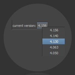 Display the running AdvancedSkeleton version and switch to previously installed versions.