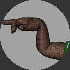 Arm deformation preview for Delta Mush