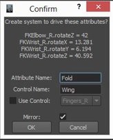 Create Driving System confirmation dialog