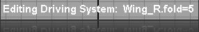 Editing Driving System mode status bar