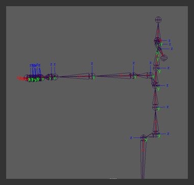 Display Joint-Axis shows joint-axis icons and joint orientation in the FitSkeleton.