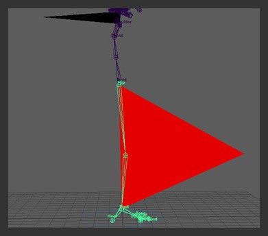 Display Pole-Vector visualizes IK orientation and pole-vector controller direction.