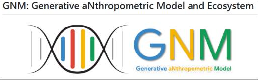 GNM: Generative aNthropometric Model and Ecosystem logo.