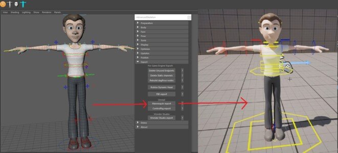 ModularControlRig exports with Mannequin export (Requires Unreal 5.4)