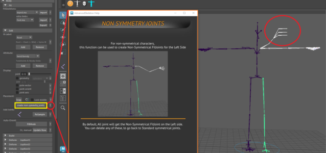 Joints can now be added to NonSymmetry joints